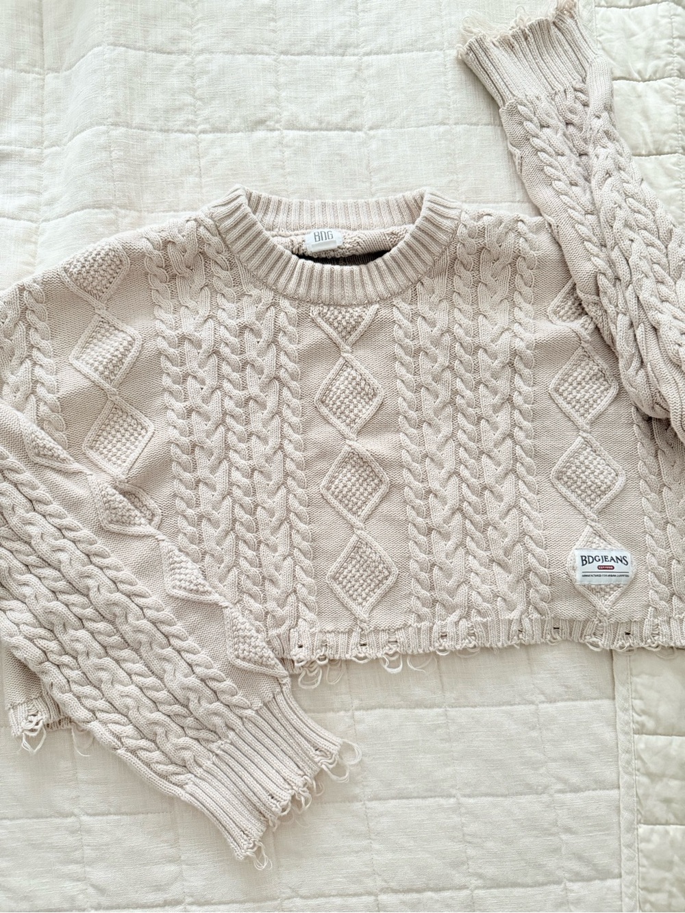 BDG cable knit sweater